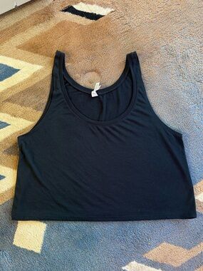 Bella Canvas Black Cropped Tank Top